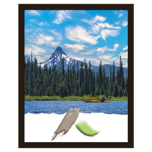 Amanti Art Espresso Brown Wood Picture Frame Opening Size 22 x 28 in.
