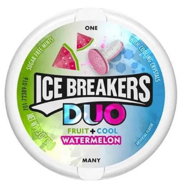 Ice Breakers Mint 1.3 oz. Cool Watermelon Flavor Sugar Free candy