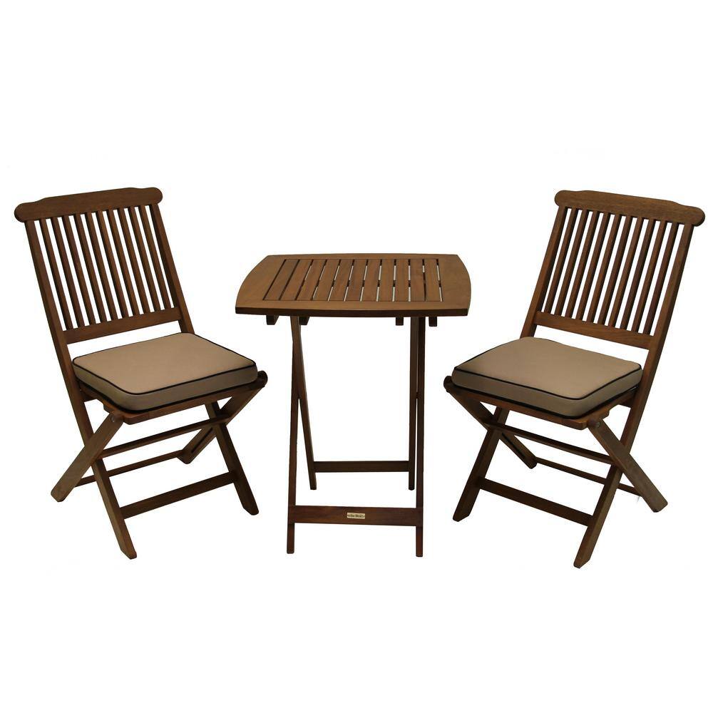 eucalyptus wood bistro set