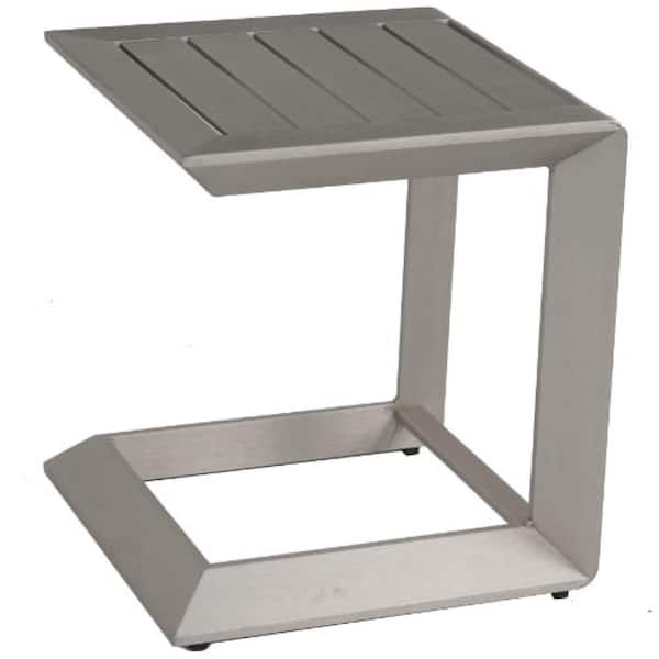 Misopily All Aluminum 17.7 Outdoor Coffee Table Fashionable And Versatile Appearance Suitable for Various Occasions