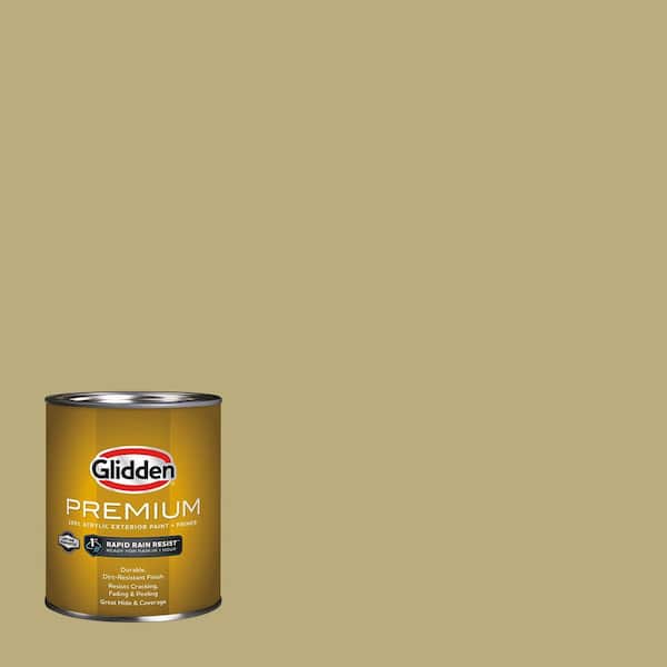 Glidden Premium 1 qt. Nettle PPG1111-4 Flat Exterior Latex Paint ...