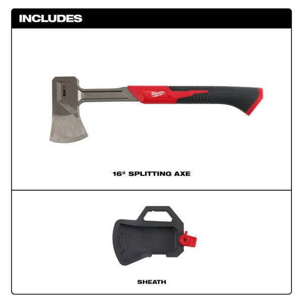 Milwaukee 16 in. Splitting Axe with Demolition Screwdriver Set 48