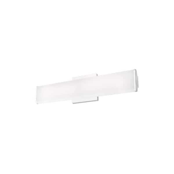 KUZCO Ferguson 20-in 1 Light 22-Watt Chrome Integrated LED Vanity Light