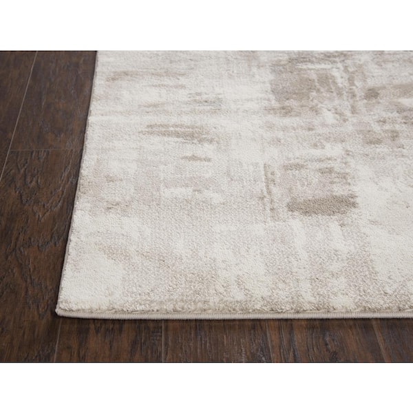 Encore Beige/Gray 5 ft. 2 in. x 7 ft. 3 in. Rectangle Area Rug