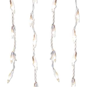 22 ft. 300-Count Clear Christmas Icicle Lights