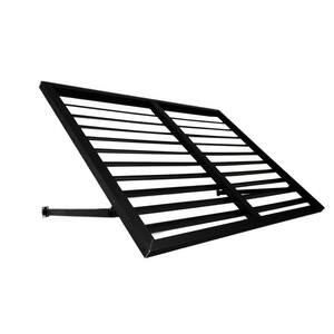8.6 ft. Ohio Metal Shutter Fixed Awning (104 in. W x 24 in. H x 36 in. D) in Black