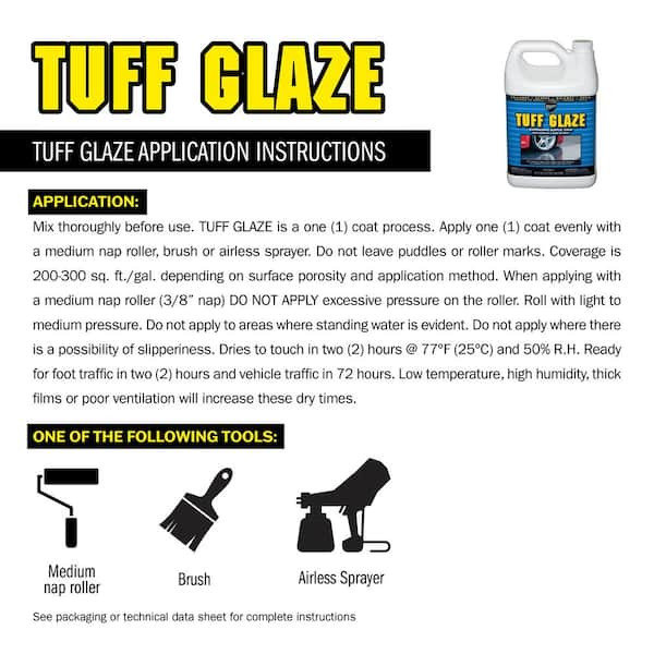 Dyco Tuff Glaze 1 gal. C22W Clear High Gloss Waterborne Acrylic Sealer  DYCC22W/1 - The Home Depot