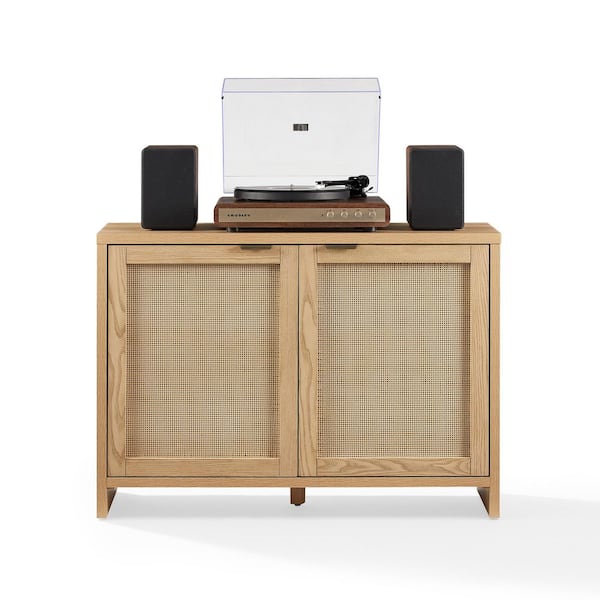CROSLEY FURNITURE Kenji Ash Vinyl Storage Record Player Stand