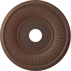 19 in. O.D. x 3-1/2 in. I.D. x 1 in. P Berkshire Thermoformed PVC Ceiling Medallion in Universal Aged Metallic Rust