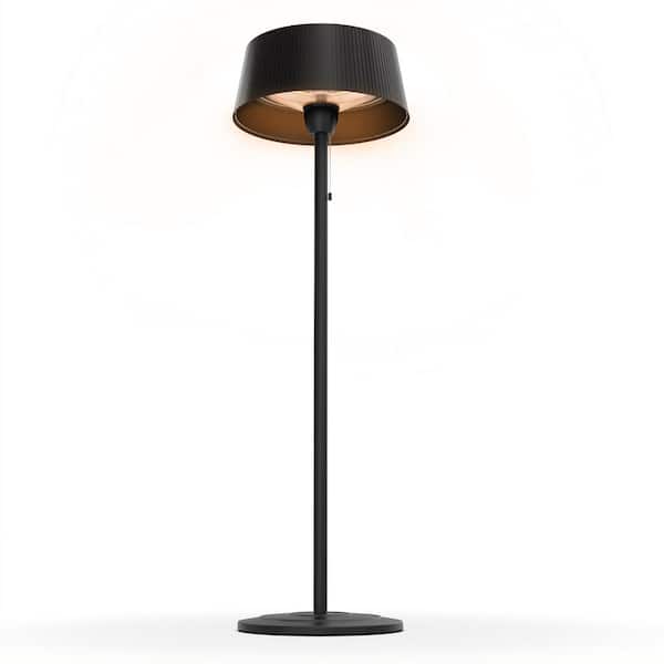 Unbranded 1500-Watt Stainless Steel Freestanding Halogen Electric Patio Heater with Fabric Cover