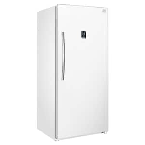 32.76 in. 21 cu.ft. Convertible freezer, Partial Automatic Defrost Upright Freezer in white Garage Ready
