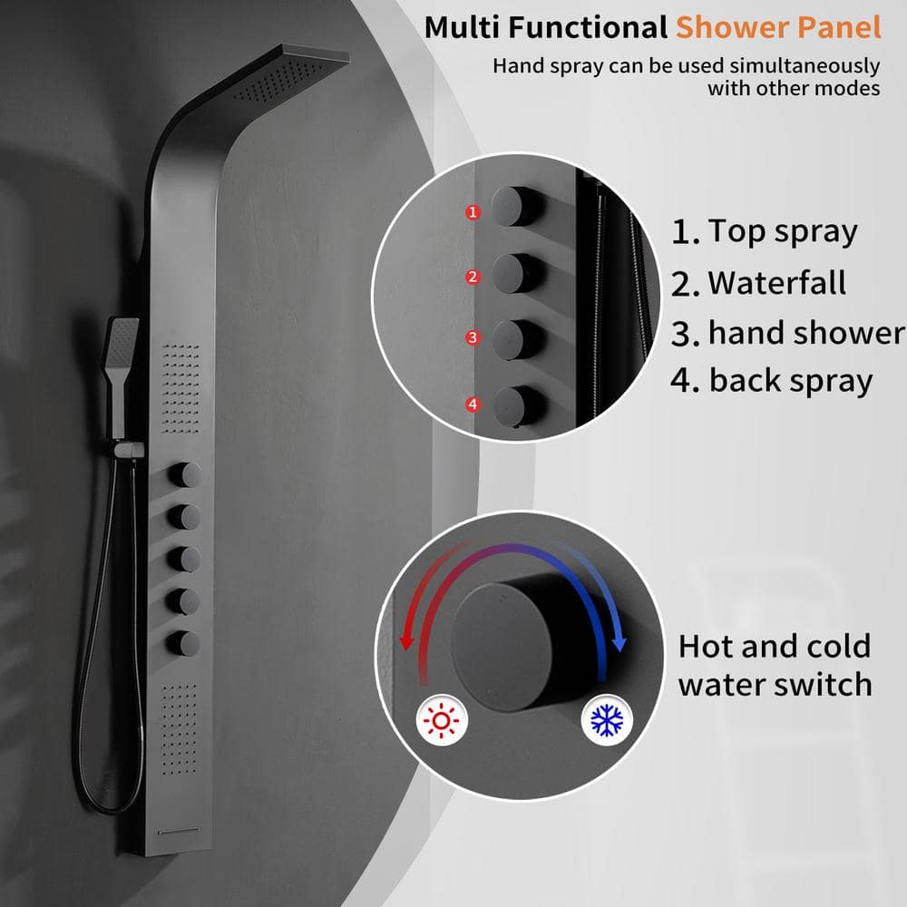 59.84'' Shower Panel with Fixed Shower Head