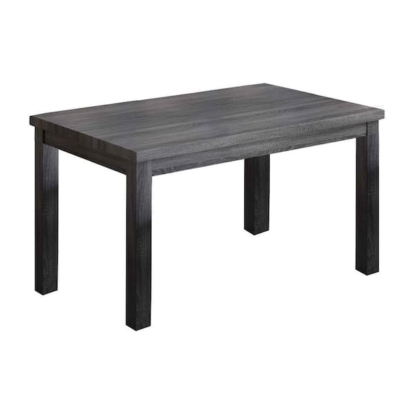 Best Master Furniture Harrison 60 in. Antique Gray Rectangle Dining Table