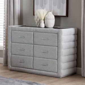 Cadmus Light Grey 4-Drawer 44.9 in. Dresser