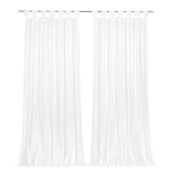 ACHIM Peri Polyester Light Filtering Window Panel - 52 in. W x 84 in. L in White