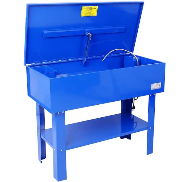 40-Gallon Blue Heavy Duty Steel Parts Washer with 5 Gallon Per Minute Max Pump Output
