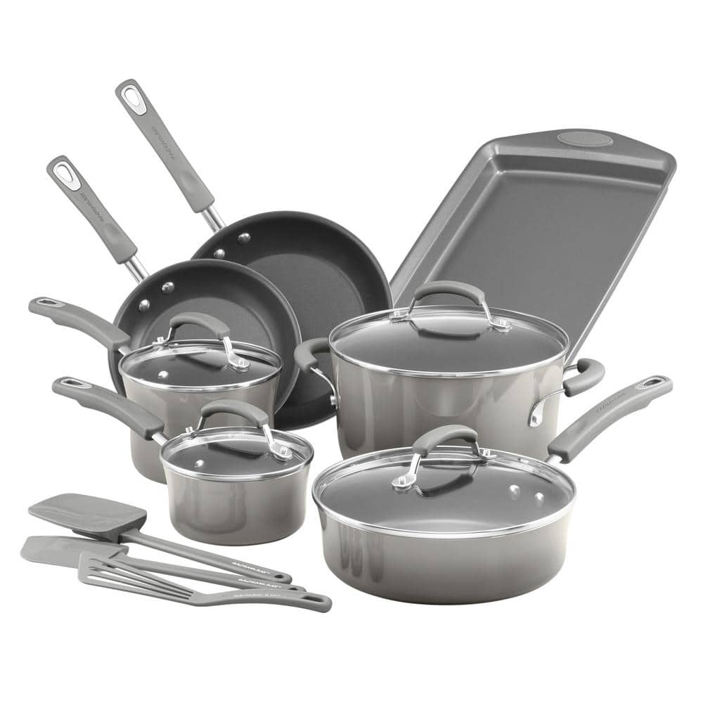 Rachael Ray 14-Piece Cookware Set Fennel Gradient  - Best Buy