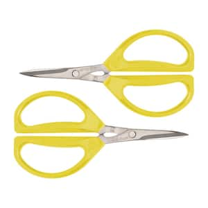 Stainless Steel Kitchen Shears with yellow handles (Set of 2)