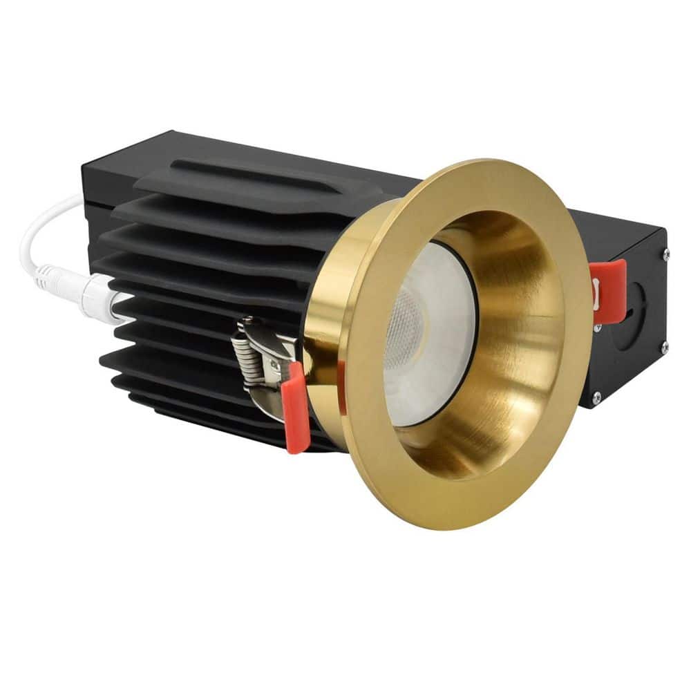 3 In. Integrated LED Regressed Light with Round Brass Trim, 5CCT, CRI90, 15/20W 1450/2100LM Dimmable 38° Beam, Wet Rated price history on PriceWatchPro