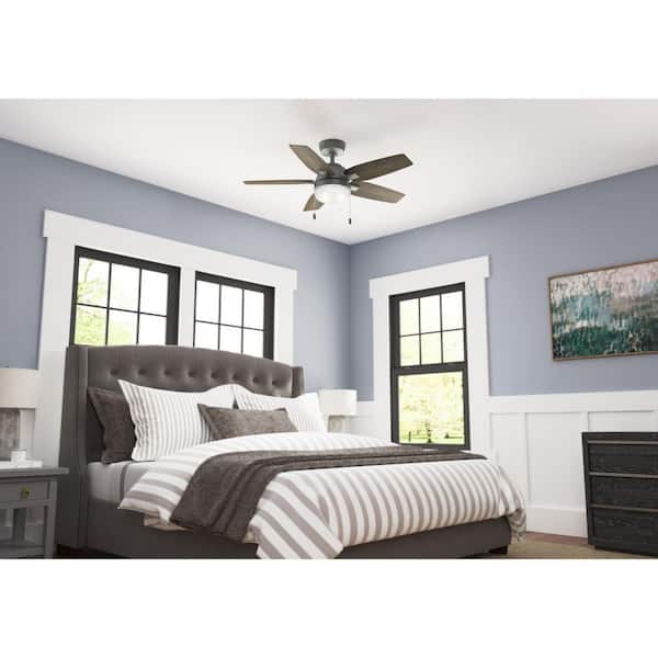 Hunter Antero 44 in. Hunter Express Indoor Matte Silver Ceiling