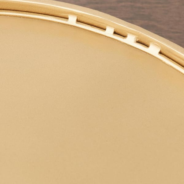 Modern Round Gold Geometric Mirrored Tray (15" Diameter)