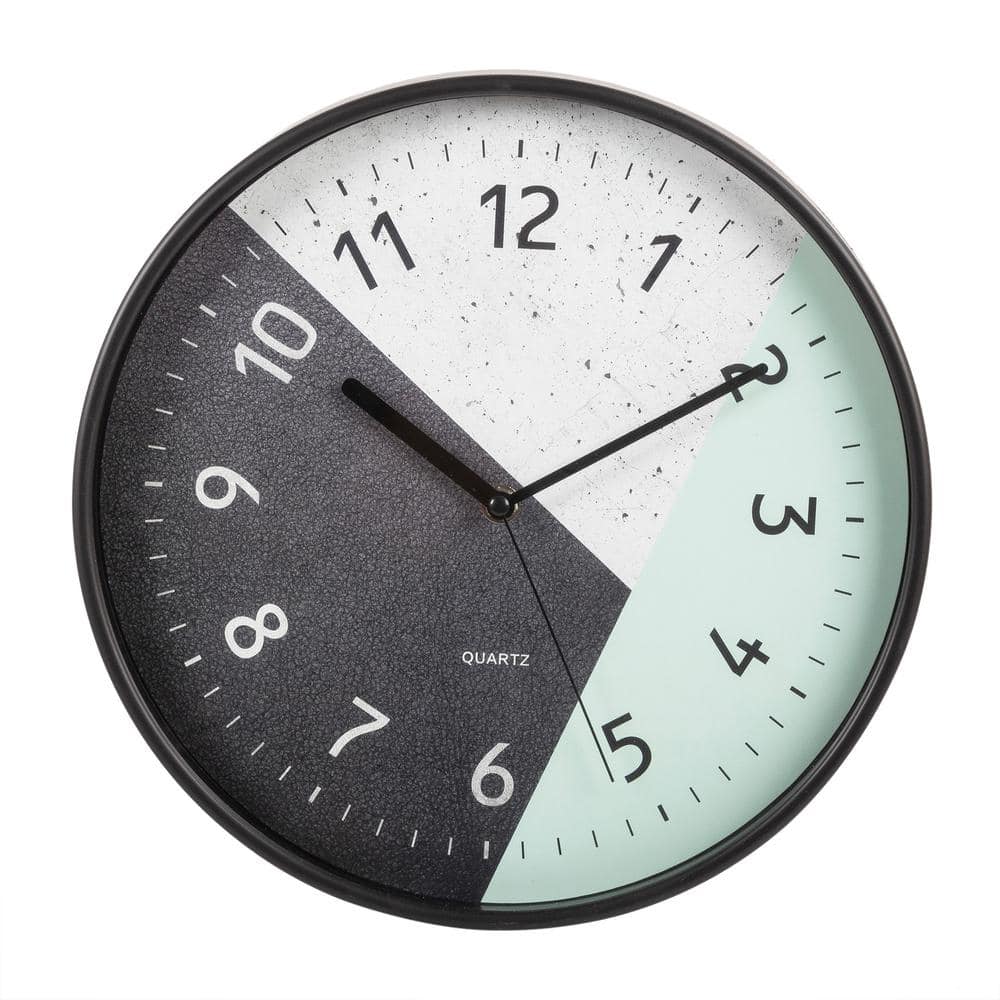Truu Design Truu Design Decorative Modern Round Wall Clock, 11.75 x 11.