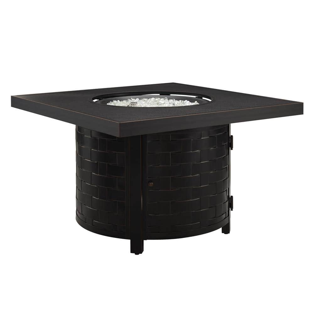 Henley 42 in. x 24.5 in. Square Aluminum LPGNG Fire Pit Kit price history on PriceWatchPro