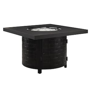 Henley 42 in. x 24.5 in. Square Aluminum LPGNG Fire Pit Kit