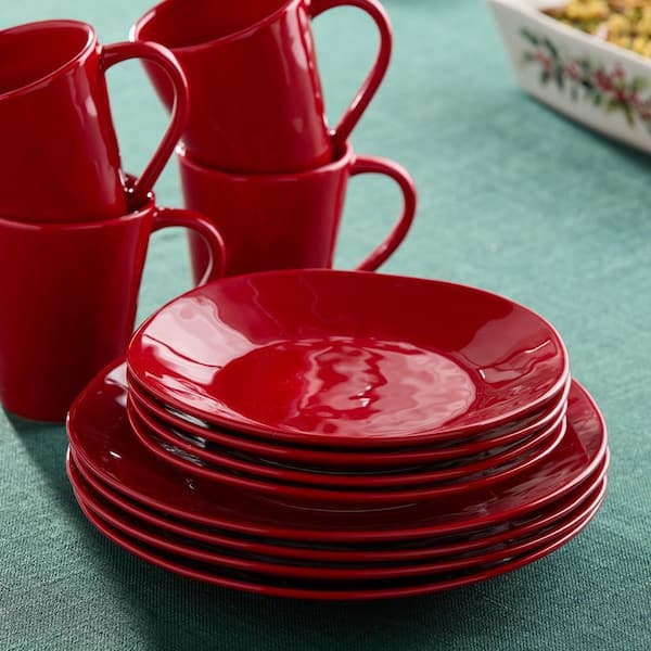 Certified International Berry Red Christmas Assorted Colors