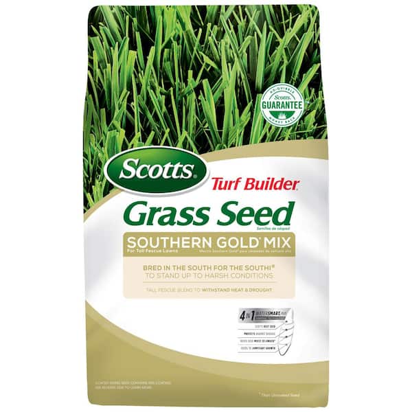 Scotts Turf Builder 20 lbs. Grass Seed Southern Gold Mix for Tall Fescue Lawns Stands Up to Harsh Conditions
