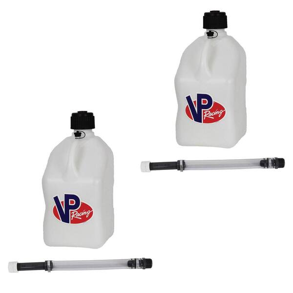 Unbranded 5 Gal. Motorsport Racing Fuel Gas Can (2-Pack) and 14 in. Hose (2-Pack)