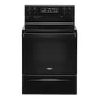 5.3 cu. ft. Electric Range with 4-Elements and Frozen Bake Technology in Black