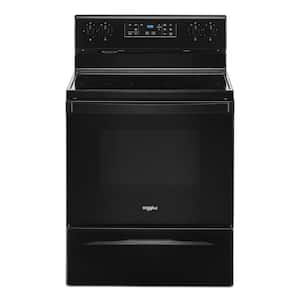 5.3 cu. ft. Electric Range with 4 Burner Elements and Frozen Bake Technology in Black