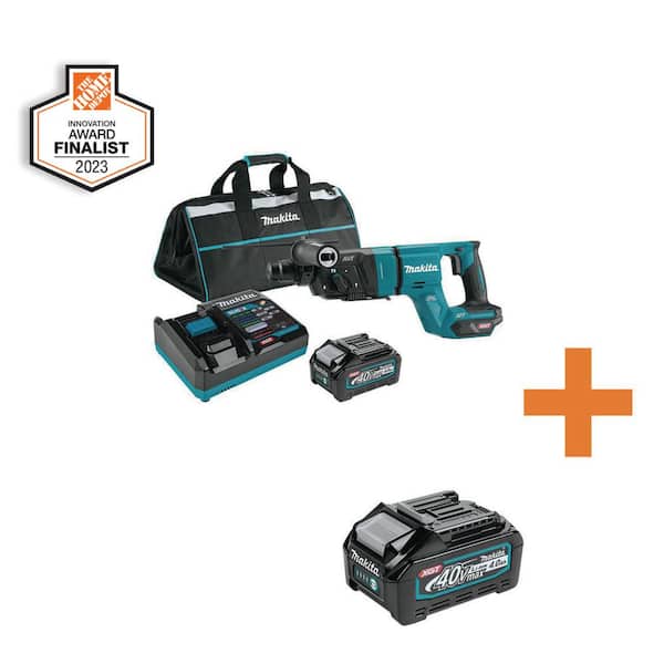40V max XGT Brushless 1-1/8 in. Rotary Hammer (D-Handle) Kit, AFT, AWS Capable (4.0Ah) with bonus XGT 4.0Ah Battery