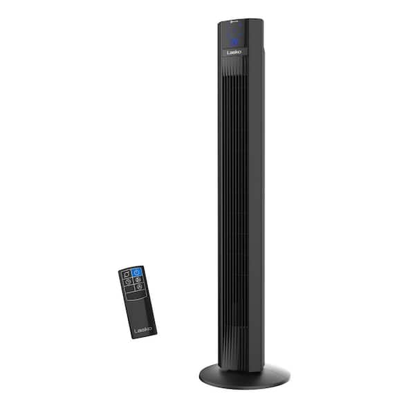 Xtra Air 48 in. 4-Speed Tower Fan in Black with Digital Display, Auto Mode, Timer and Remote Control