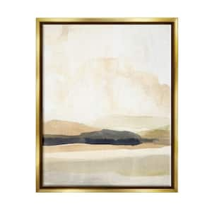 Figurative Landscape Scene Design by Annie Warren Floater Framed Abstract Art Print 21 in. x 17 in.