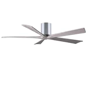 Irene 60 in. Indoor/Outdoor Polished Chrome Ceiling Fan With Remote Control And Wall Control