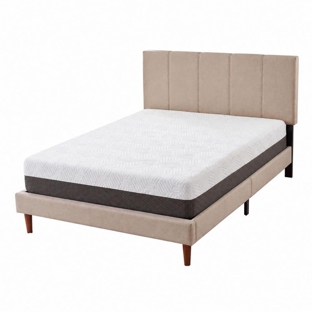 8 in. Twin XL Firm Gel Memory Foam Mattress, Smooth Top, in a Box, Temperature Regulating Cover