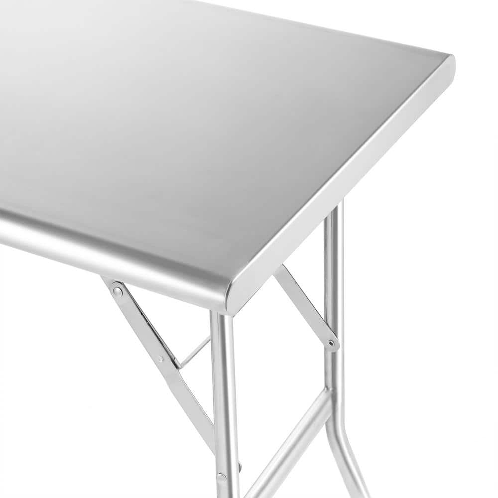 Stainless Steel Heavy-Duty 48" Folding Work Table