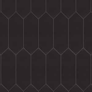 Kite Black 3-7/8 in. x 11-3/4 in. Porcelain Floor and Wall Tile (11.2 sq. ft./Case)