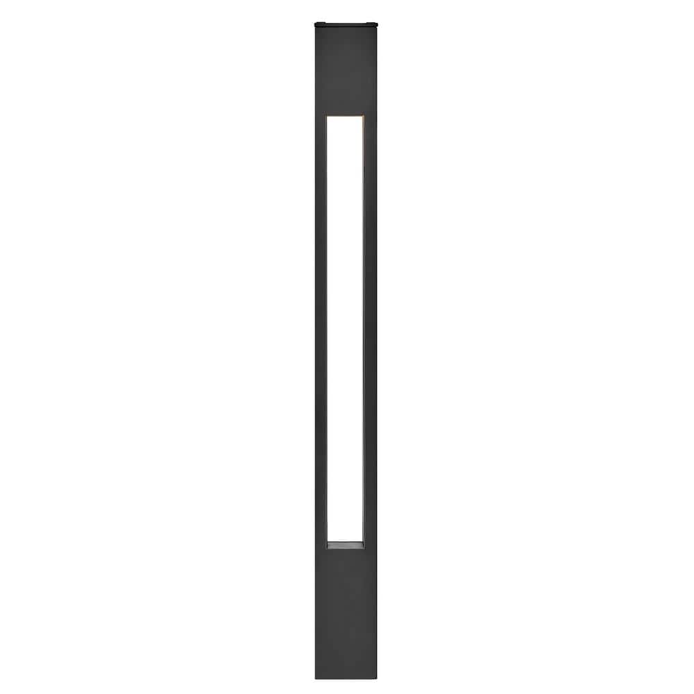Satin Black 20" Aluminum LED Pathway Bollard Light