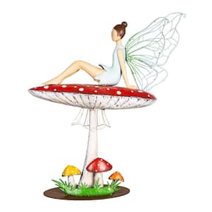 23 in. Metal and Acrylic Fairy Statuary