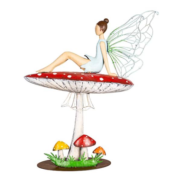 Evergreen Enterprises 23 in. Metal and Acrylic Fairy Statuary