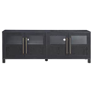 Holbrook Black Grain Rectangular TV Stand for TV's up to 75 in.