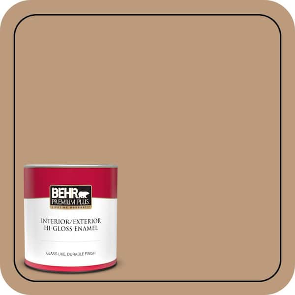 BEHR PREMIUM PLUS 1 qt. #MQ2-03 Key to the City Hi-Gloss Enamel Interior/Exterior Paint & Primer