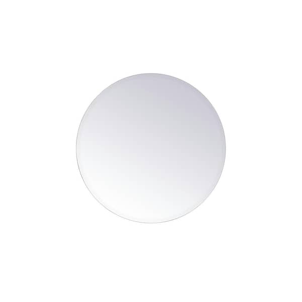 Unbranded Medium Round Clear Contemporary Mirror (28 in. H x 28 in. W)