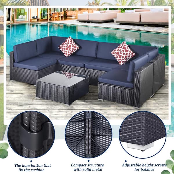 Bump outdoor cheap 7 piece sectional