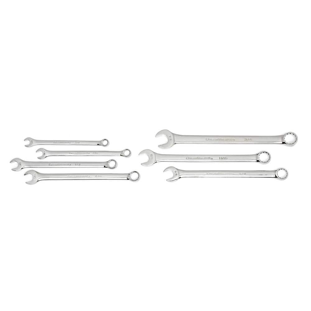 GEARWRENCH Long Pattern SAE 12Point Combination Wrench Set with Tool