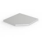 Husky 28 in. Stainless Steel Corner Work Surface for Regular Duty Welded Steel Corner Garage Base Cabinet