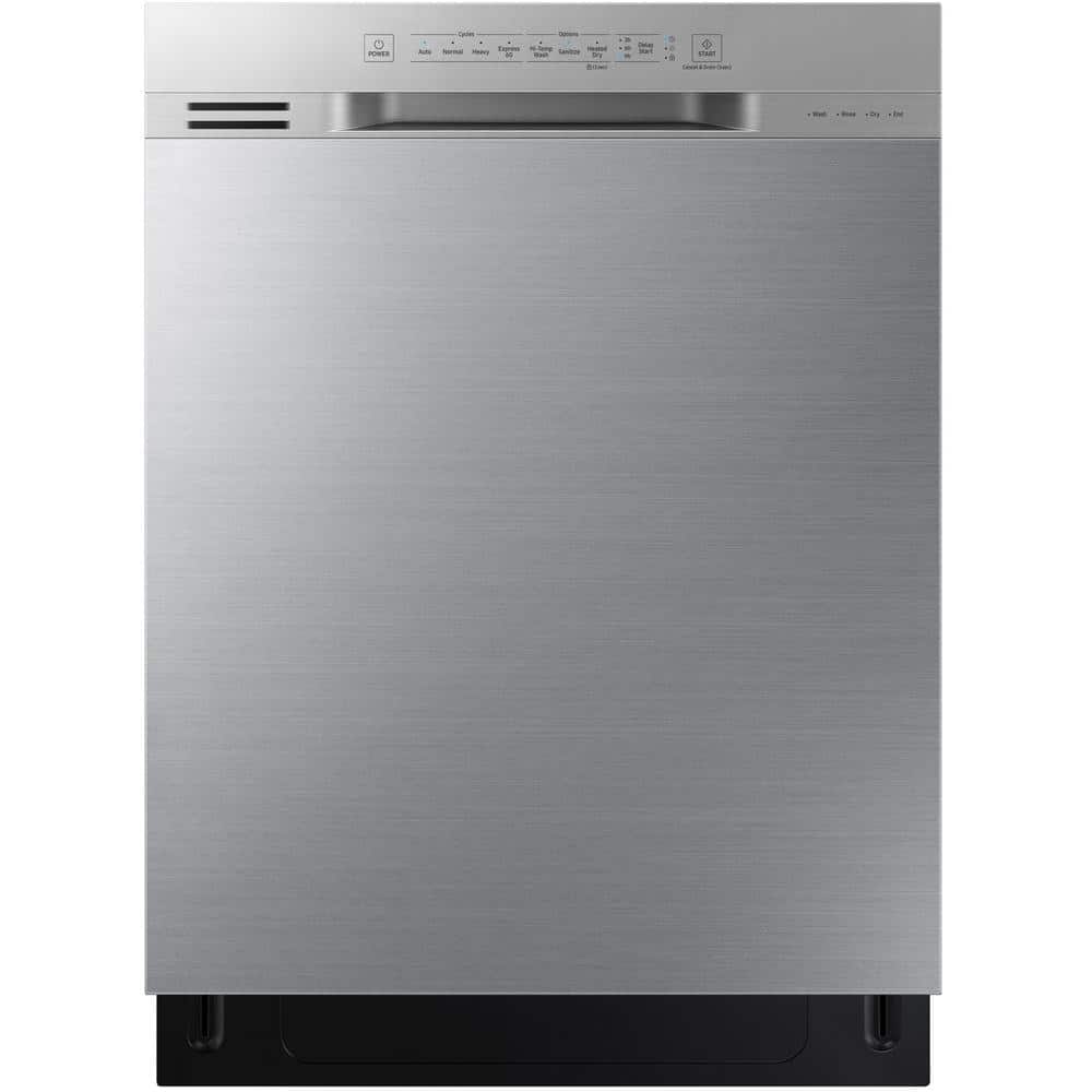 Samsung 24 in. Front Control Dishwasher in Stainless Steel with 3rd Rack, 51 dBA, Silver
